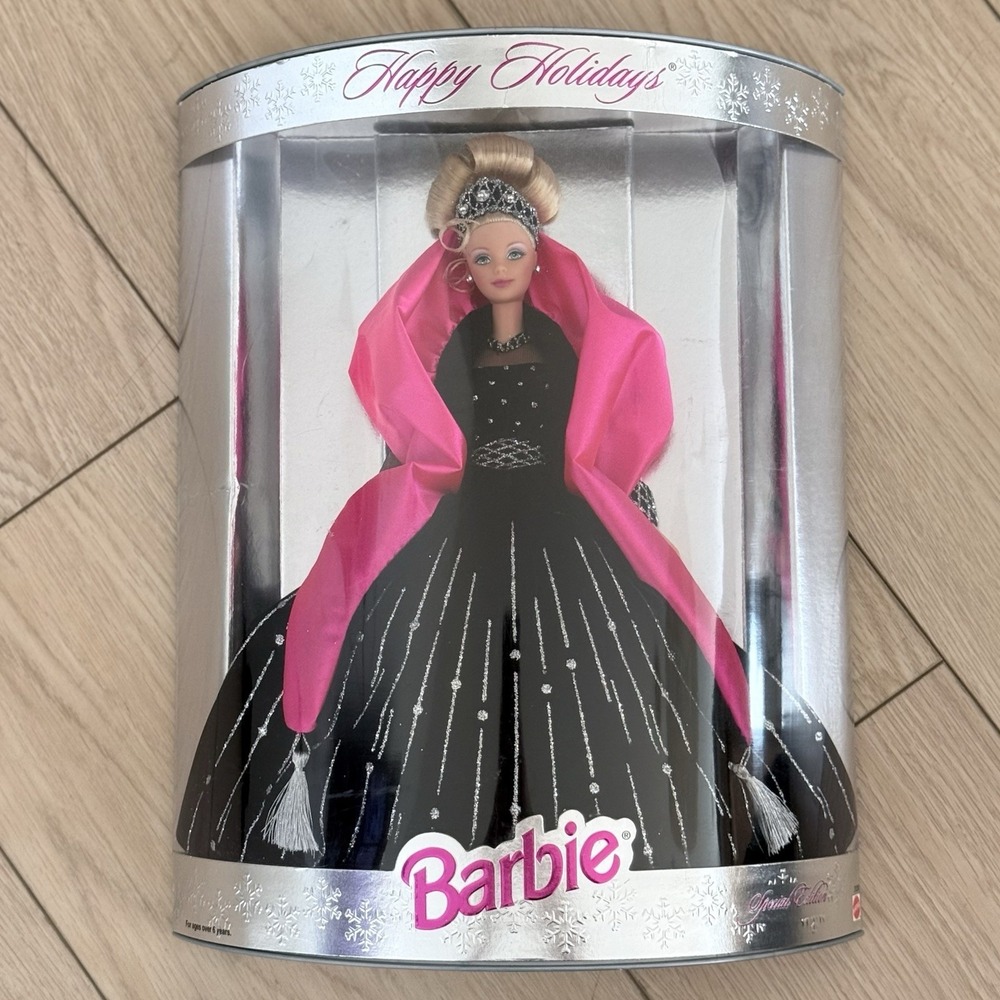 BARBIE Happy Holidays Barbie Doll 1998 Misprint Error Box NIB Mattel 20200 NRFB